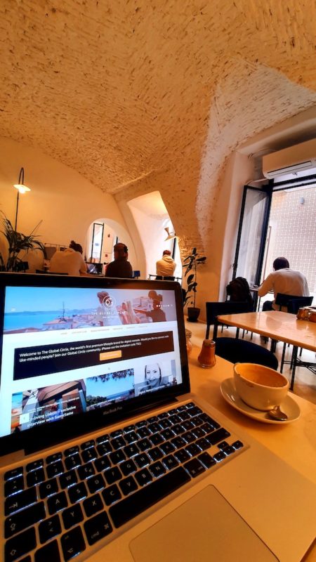 Dear Breakfast Bica, laptop friendly work cafe in the Bica area of Lisbon