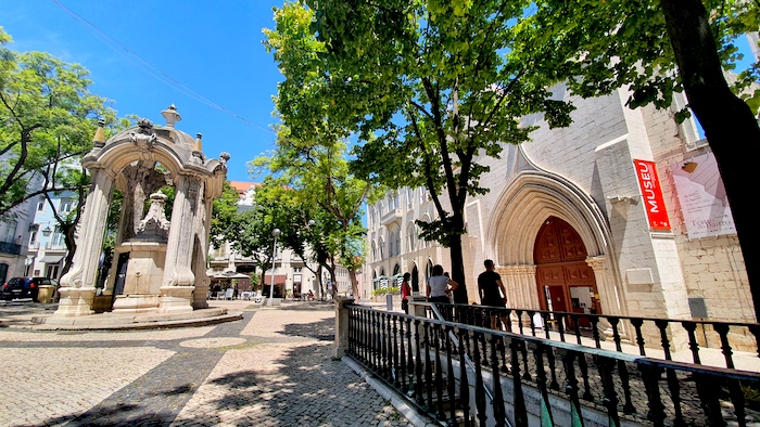 Largo do Carmo Square Lisbon Portugal