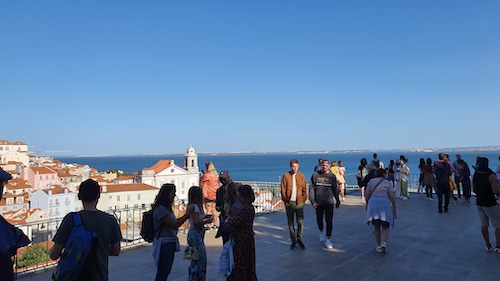 Miradouro das Portas do Sol Lisbon Portugal