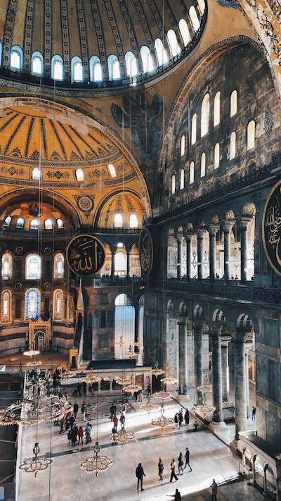 Hagia Sophia interior view Istanbul Turkey