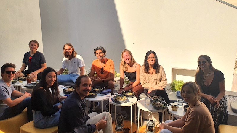 Same Same co-living - insitu terrace lunch