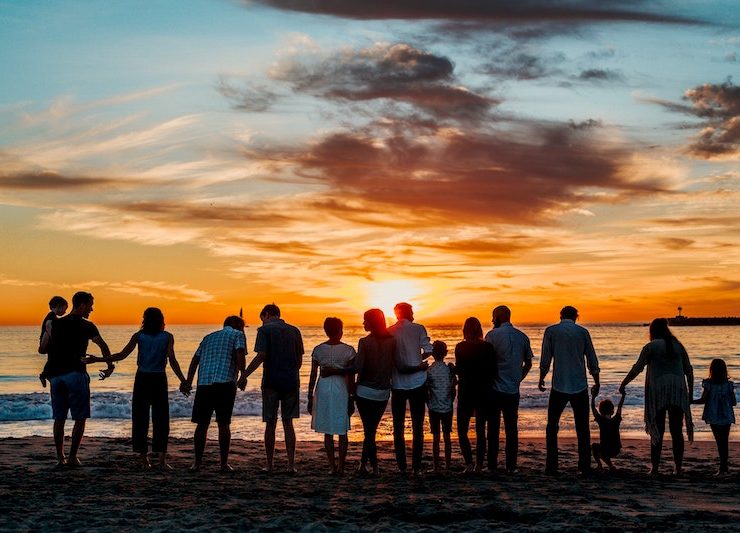 Global Circlers by the beach enjoying sunset