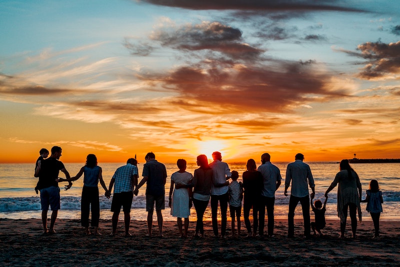 Global Circlers by the beach enjoying sunset