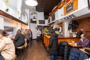 Telegraphe Cafe, Chelsea, NYC with free WIFI
