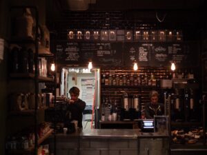 Ground Central Coffee Greenwich Village, NYC, laptop friendly cafe