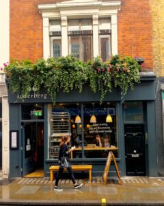 Söderberg Soho in the heart of Soho London, with a dedicated laptop-friendly area for remote workers