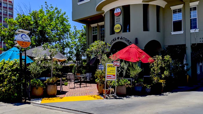 Bricks & Scones laptop-friendly work cafe in Larchmont, LA