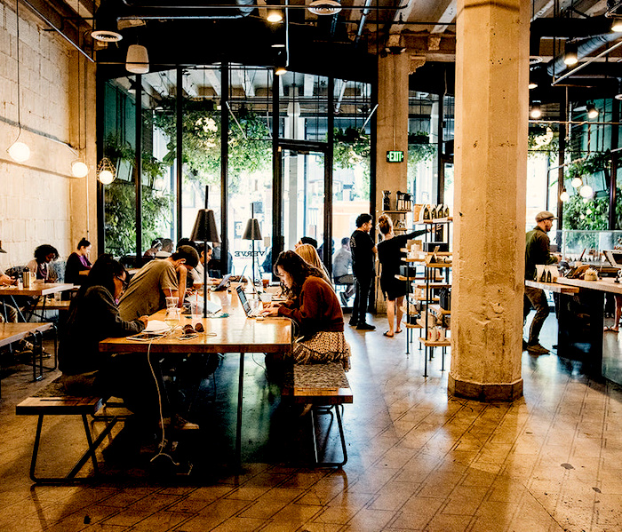 Verve Coffee Roasters, laptop-friendly coffee shop in downtown LA (DTLA)