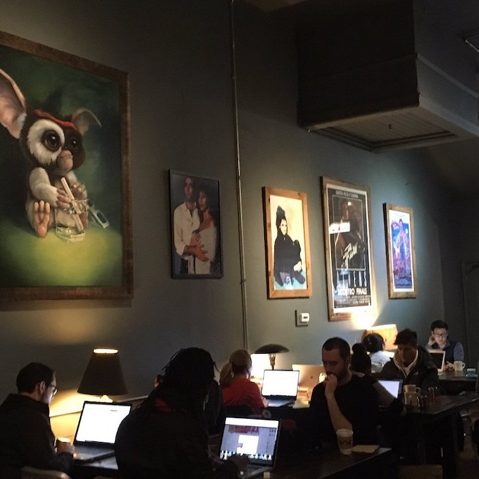 The Wormhole Coffee - 80s themed laptop-friendly work cafe in Chicago