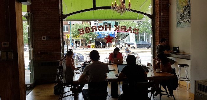 Dark Horse Espresso Bar - laptop friendly coffee shop in Spadina, Toronto