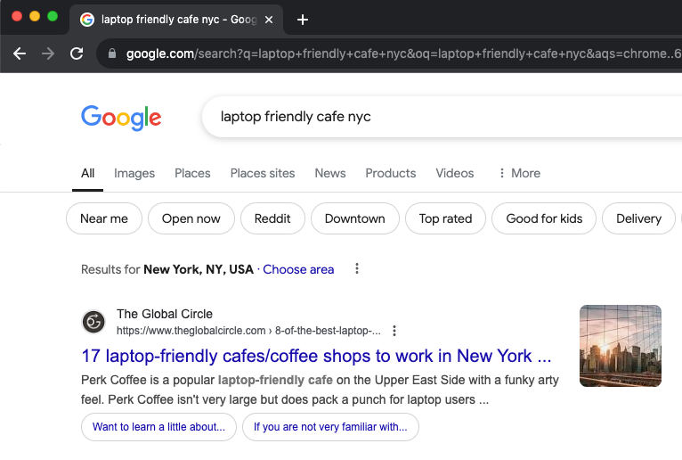 laptop-friendly-cafe-nyc Google page 1, no.1 - laptop friendly cafenyc