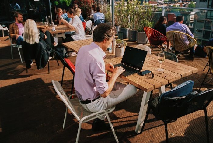 Zoku Aparthotel rooftop co-working in central Amsterdam